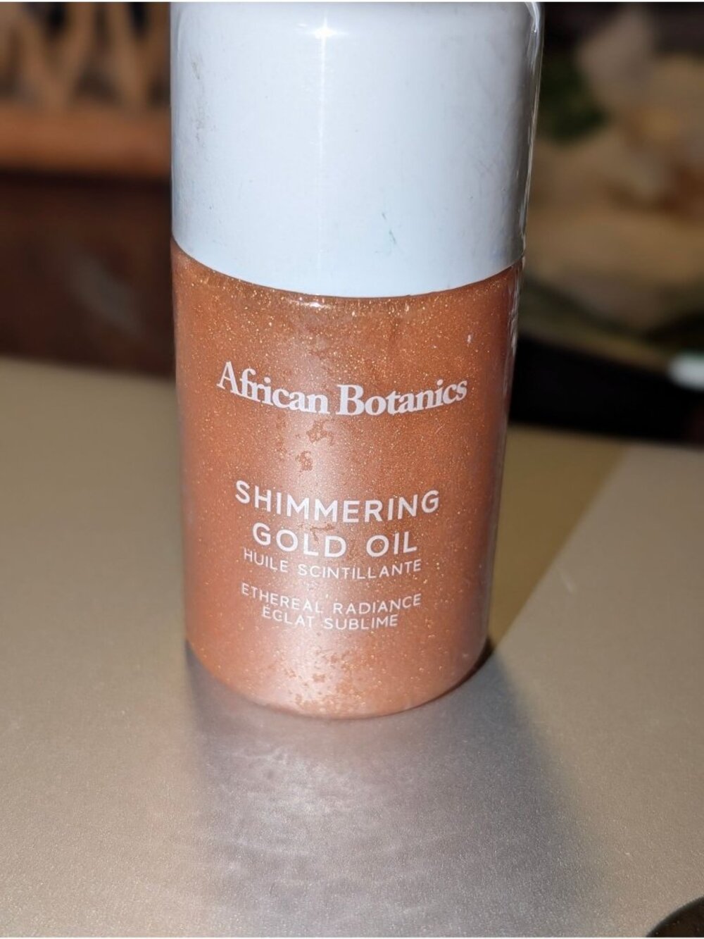 African Botanics Shimmering Gold Oil 60ml For Ethereal Radiance & Hydration